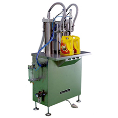 半自動容積雙頭式灌裝機（適用于1－4L，0.5－1L小桶）